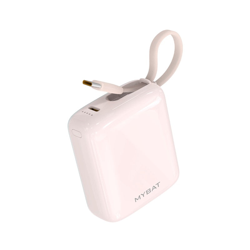 MyBat 10000mAh PowerLoop Power Bank with USB-C Cable - Pink ( 1103724) (MSRP $69.99)