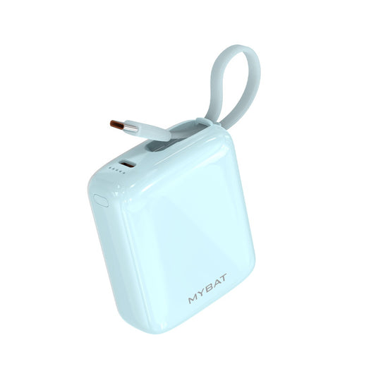 MyBat 10000mAh PowerLoop Power Bank with USB-C Cable - Mint ( 1103725) (MSRP $69.99)