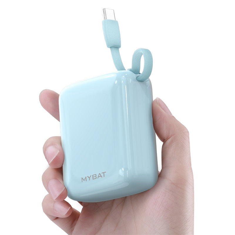 MyBat 10000mAh PowerLoop Power Bank with USB-C Cable - Mint ( 1103725) (MSRP $69.99)