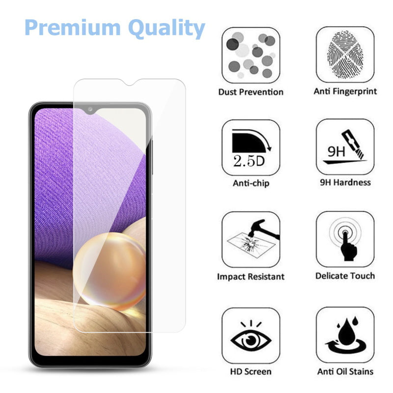 MyBat Tempered Glass Screen Protector 2.5D (10-PACK) for Samsung Galaxy A32 5G - Clear (1101881)