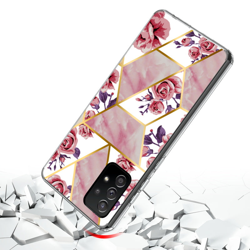Samsung Galaxy A52 5G MyBat Fusion Protector Cover - Electroplated Roses Marbling (1101194)