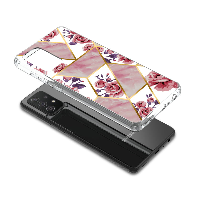 Samsung Galaxy A52 5G MyBat Fusion Protector Cover - Electroplated Roses Marbling (1101194)