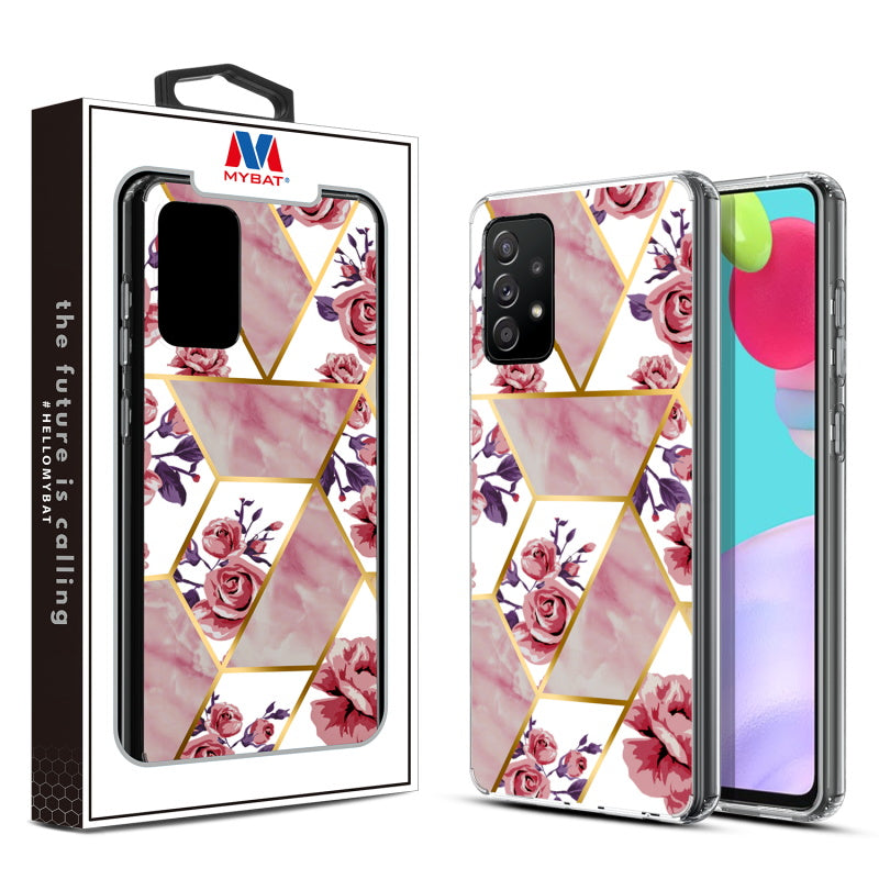 Samsung Galaxy A52 5G MyBat Fusion Protector Cover - Electroplated Roses Marbling (1101194)