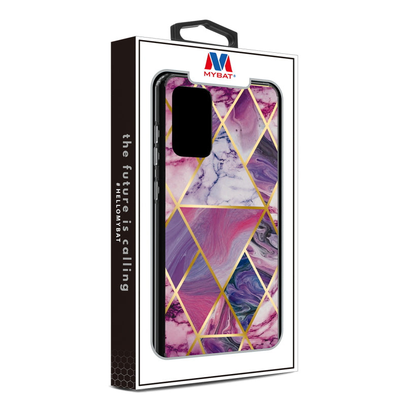 Samsung Galaxy A52 5G MyBat Fusion Protector Cover - Electroplated Purple Marbling (1101195)