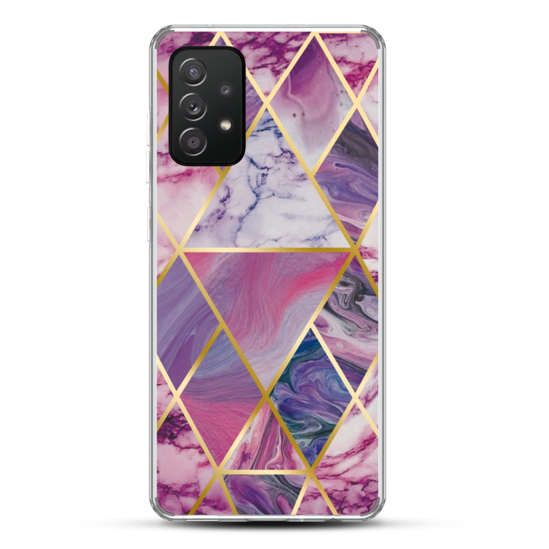 Samsung Galaxy A52 5G MyBat Fusion Protector Cover - Electroplated Purple Marbling (1101195)