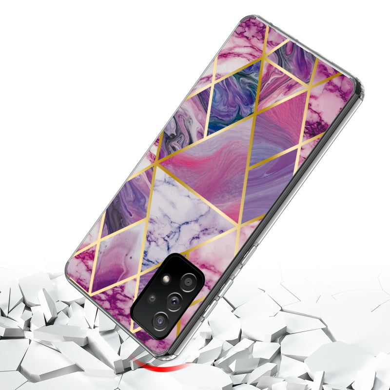 Samsung Galaxy A52 5G MyBat Fusion Protector Cover - Electroplated Purple Marbling (1101195)