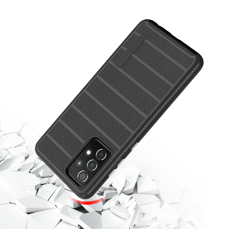 Samsung Galaxy A52 5G MyBat Fusion Protector Case - Black Dots Textured / Black (1103365)