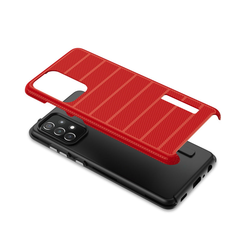 Samsung Galaxy A52 5G MyBat Fusion Protector Case - Red Dots Textured / Black (1103366)