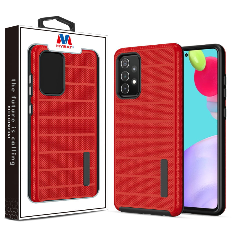 Samsung Galaxy A52 5G MyBat Fusion Protector Case - Red Dots Textured / Black (1103366)