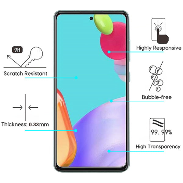 Samsung Galaxy  A53 5G / Galaxy A33 5G MyBat Tempered Glass Screen Protector (2.5D) - Clear (1103517)