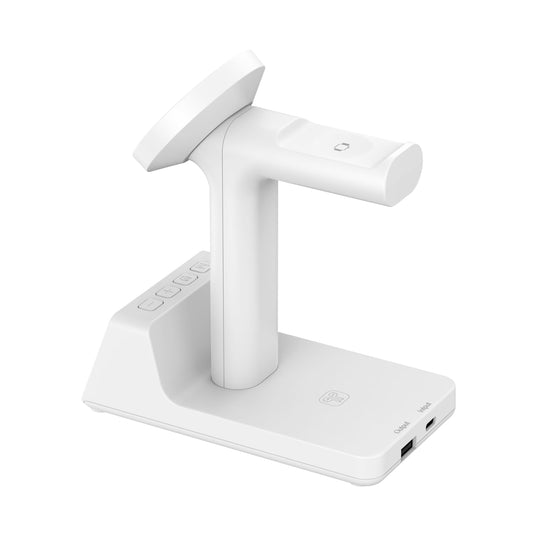 Nimbus9 Qi2 Wireless Charging Alarm Clock Stand MagSafe & Watch Compatible - White ( 1103485) (MSRP $99.99)