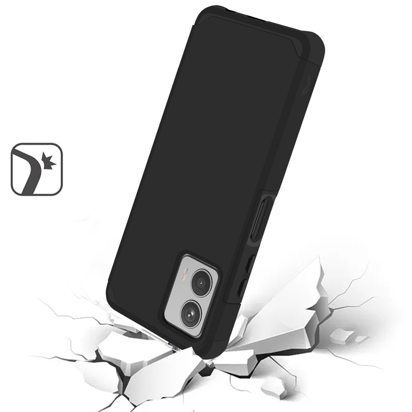 Motorola MOTO G 5G 2023 Tough Strong Hybrid (Magnet Mount Friendly) Case Cover - Black (1105830)