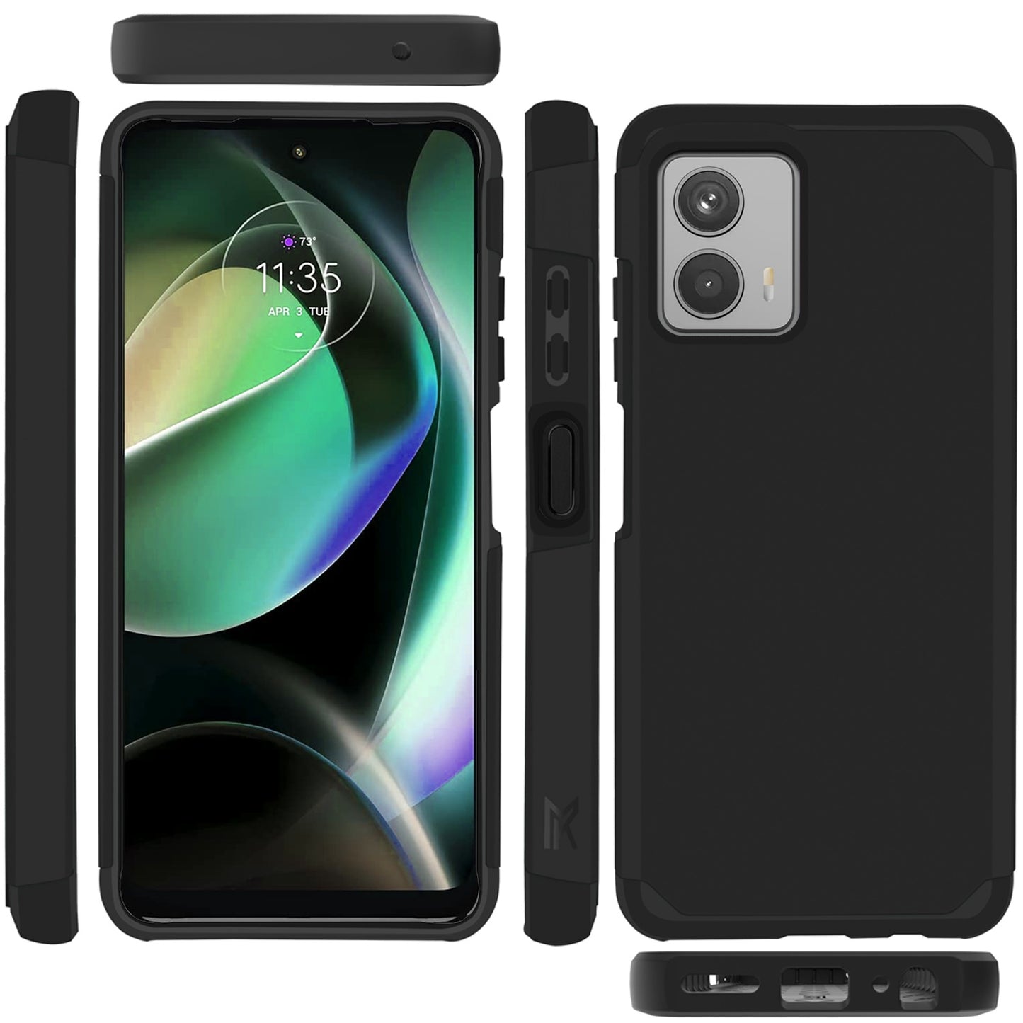 Motorola MOTO G 5G 2023 Tough Strong Hybrid (Magnet Mount Friendly) Case Cover - Black (1105830)