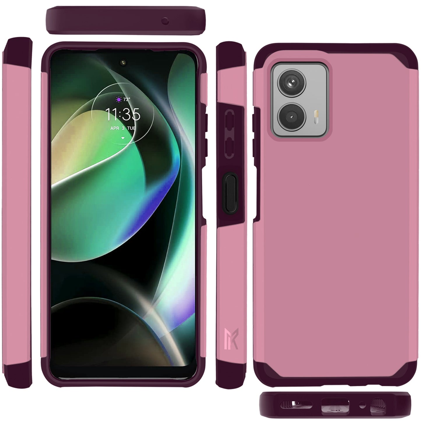 Motorola MOTO G 5G 2023 Tough Strong Hybrid (Magnet Mount Friendly) Case Cover - Fruity Wine (1105832)