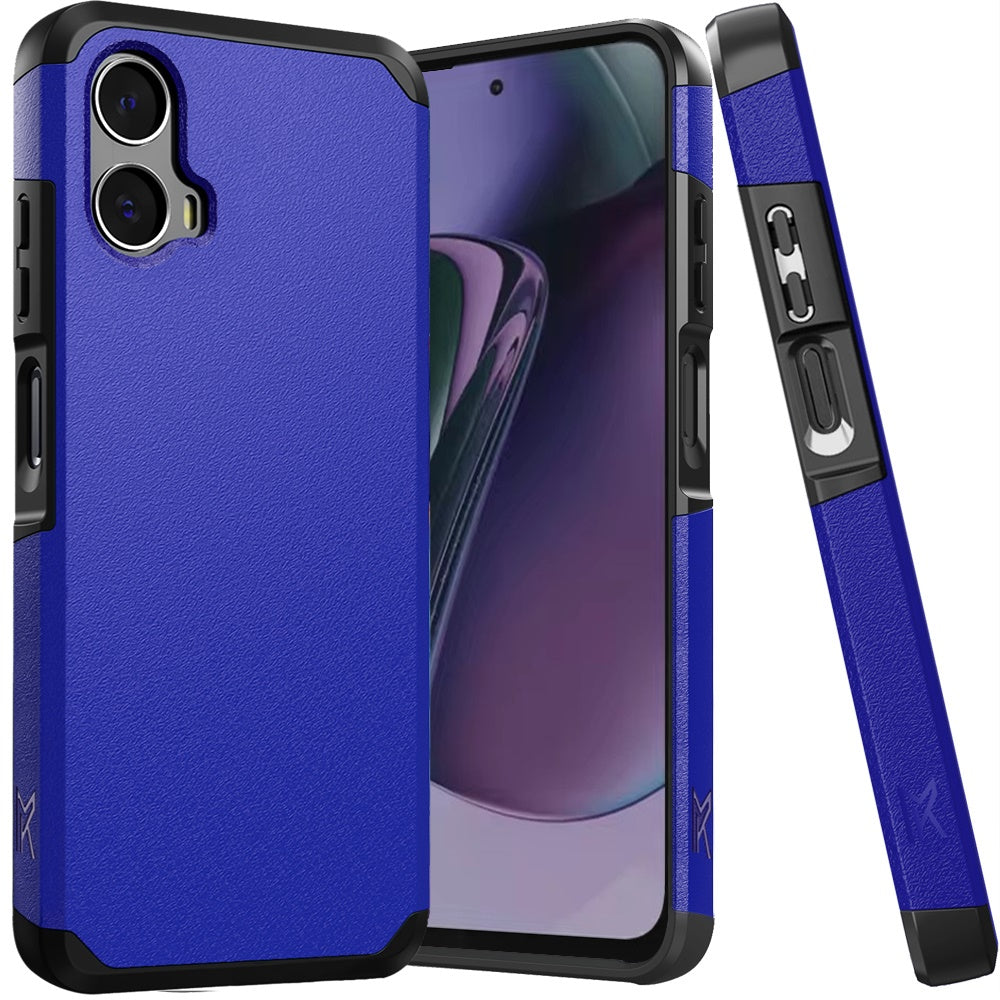 Motorola Moto G Stylus 5G 2024 Tough Strong Hybrid (Magnet Mount Friendly) Case Cover - Classic Blue (1106958)