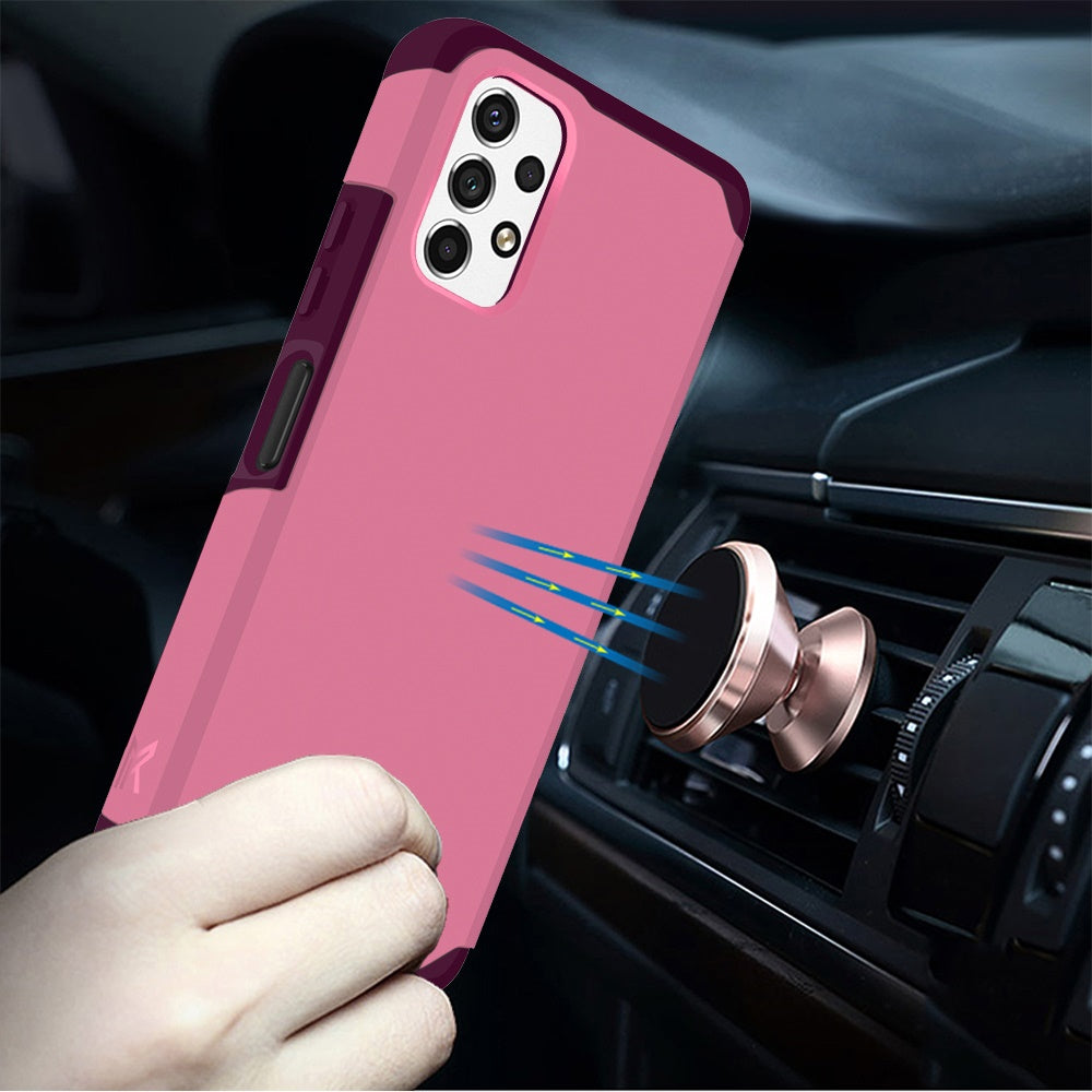 Samsung A23 5G Tough Strong MetKase Hybrid (Magnet Mount Friendly) Case Cover - Fruity Wine (1104806)