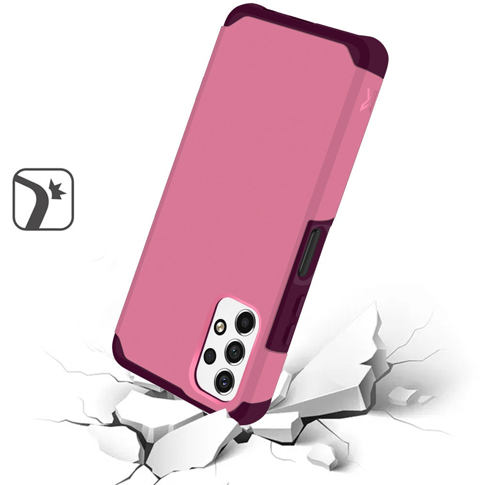 Samsung A23 5G Tough Strong MetKase Hybrid (Magnet Mount Friendly) Case Cover - Fruity Wine (1104806)