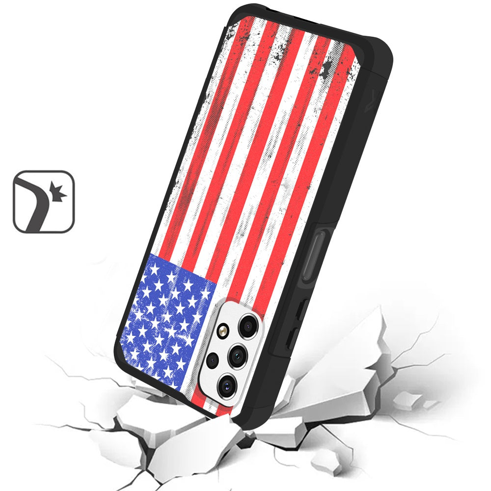 Samsung A23 5G Tough Strong MetKase Hybrid (Magnet Mount Friendly) Case Cover - USA (1105097)