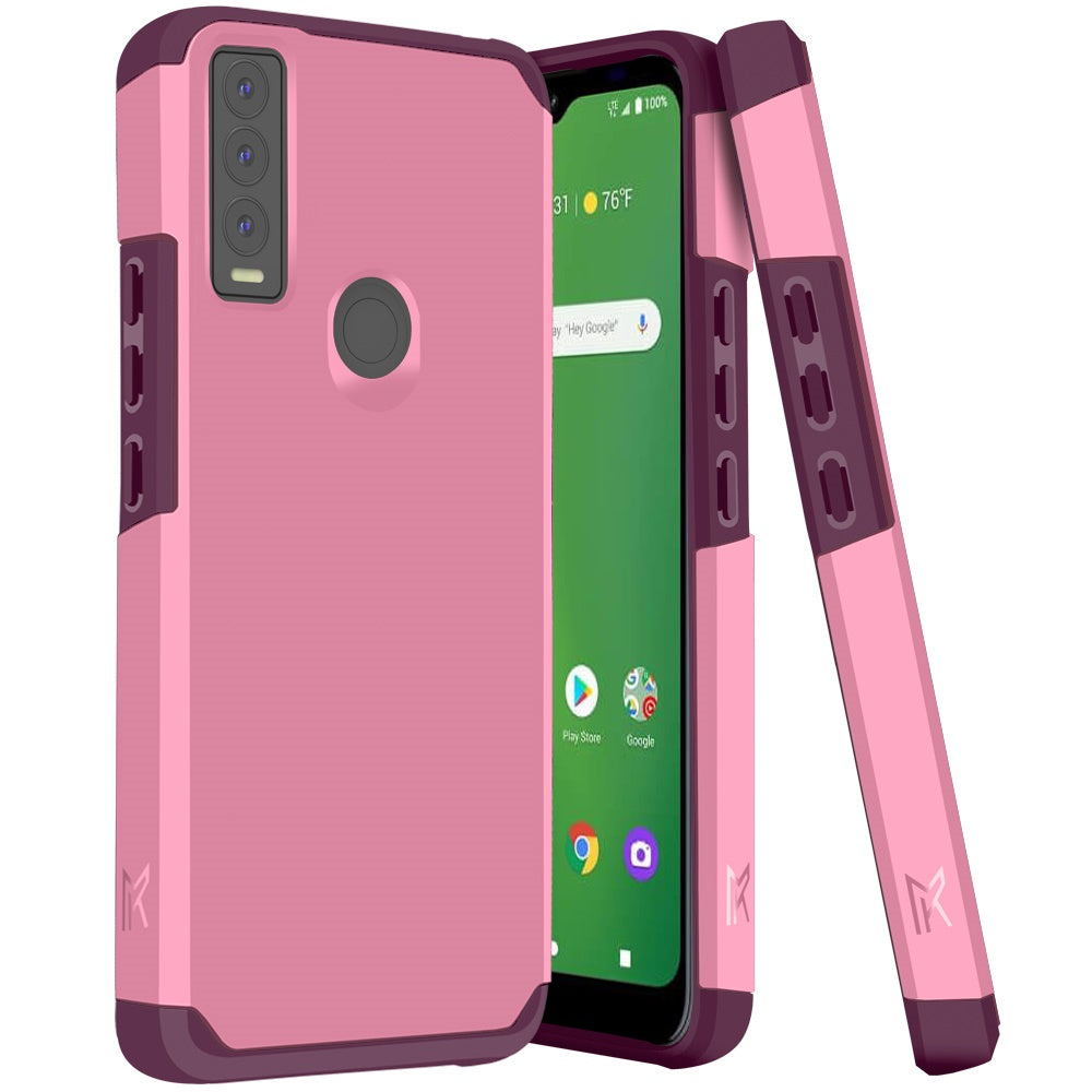 Cricket Ovation 3 Tough Strong MetKase Hybrid (Magnet Mount Friendly) Case Cover - Fruity Wine (1105266)