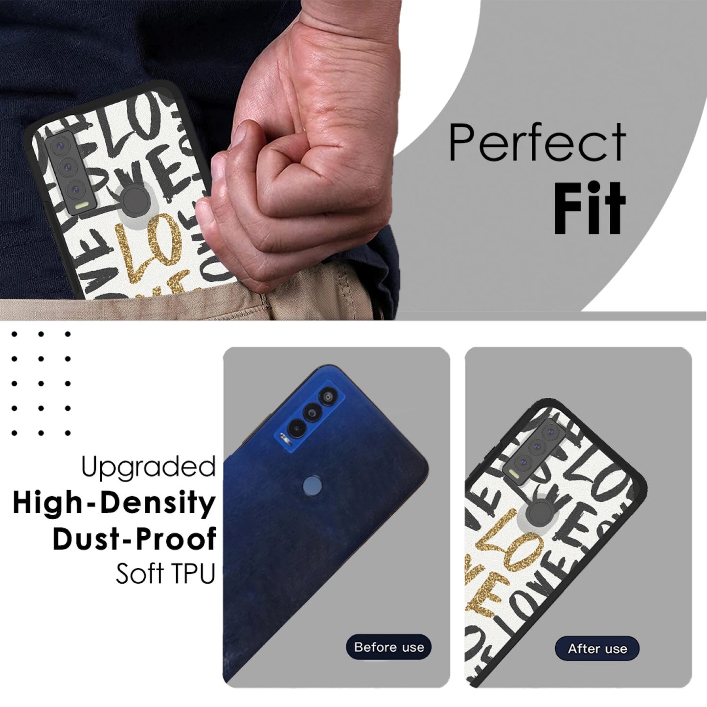 Cricket Ovation 3 Tough Strong MetKase Hybrid (Magnet Mount Friendly) Case Cover - Love (1105269)