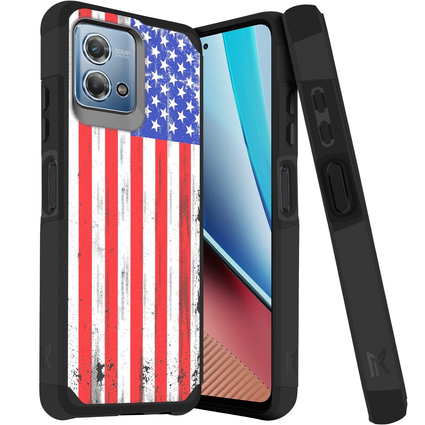 Motorola G Stylus 5G 2023 Tough Strong Hybrid (Magnet Mount Friendly) Case Cover - USA (1105764)