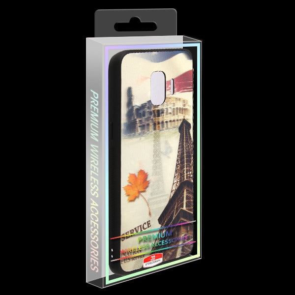 Samsung Galaxy J2 Pure / J2 Core / J2 3D Eiffel Tower Stereograph Hybrid Protector Cover (754)