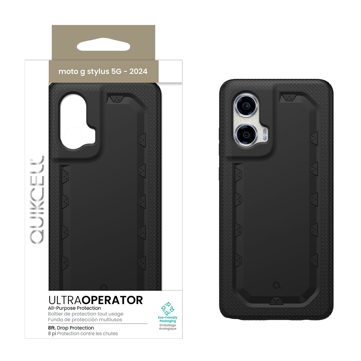 Quikcell Moto G Stylus 5G (2024) ULTRA OPERATOR Rugged Protective Case Armor Black (1107764)