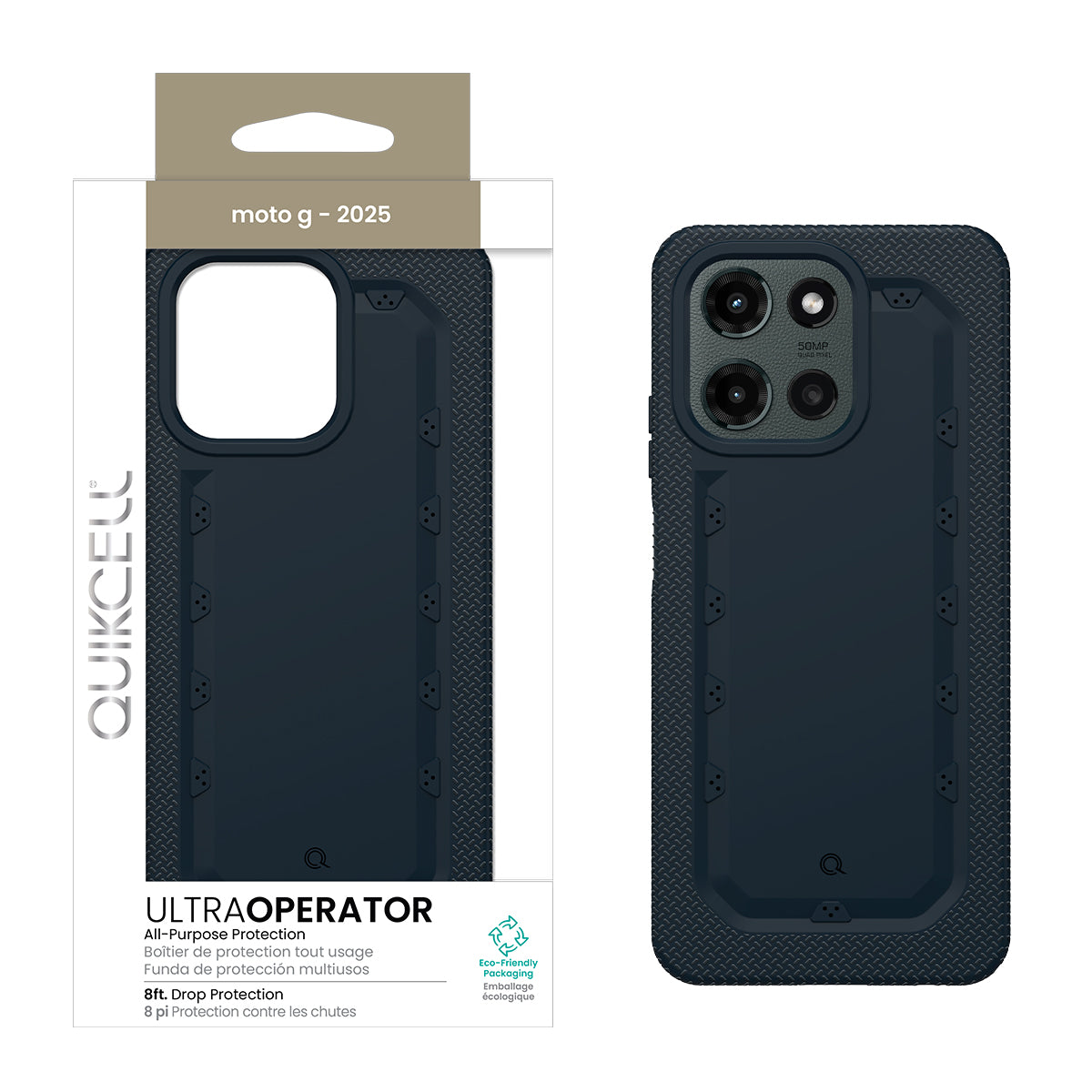Quikcell moto g – 2025 ULTRA OPERATOR Rugged Protective Case Navy Blue (1107811)