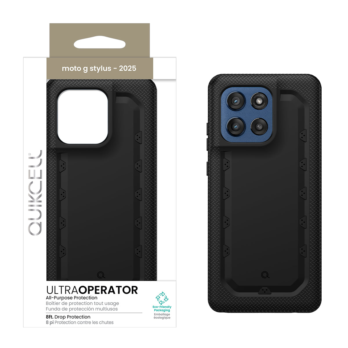 Quikcell Moto G Stylus 2025 Ultra OPERATOR Case Armor Black (1102911)