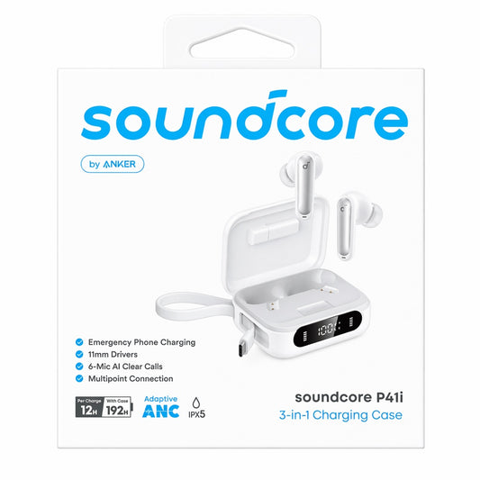 ANKER P41i EARBUDS - WHITE ( 1107892) (MSRP $99.99)