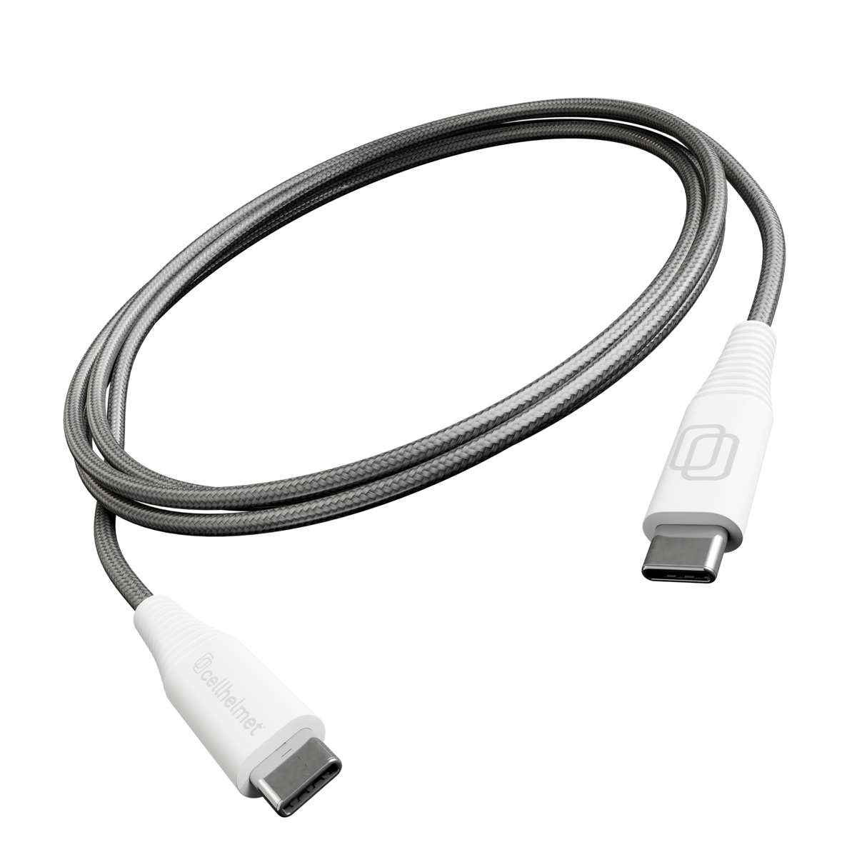 Cellhelmet Braided Type-C to Type-C Charge/Sync Cable 3, 6, 10ft - Gray Multipack (1108236) (MSRP $69.99)