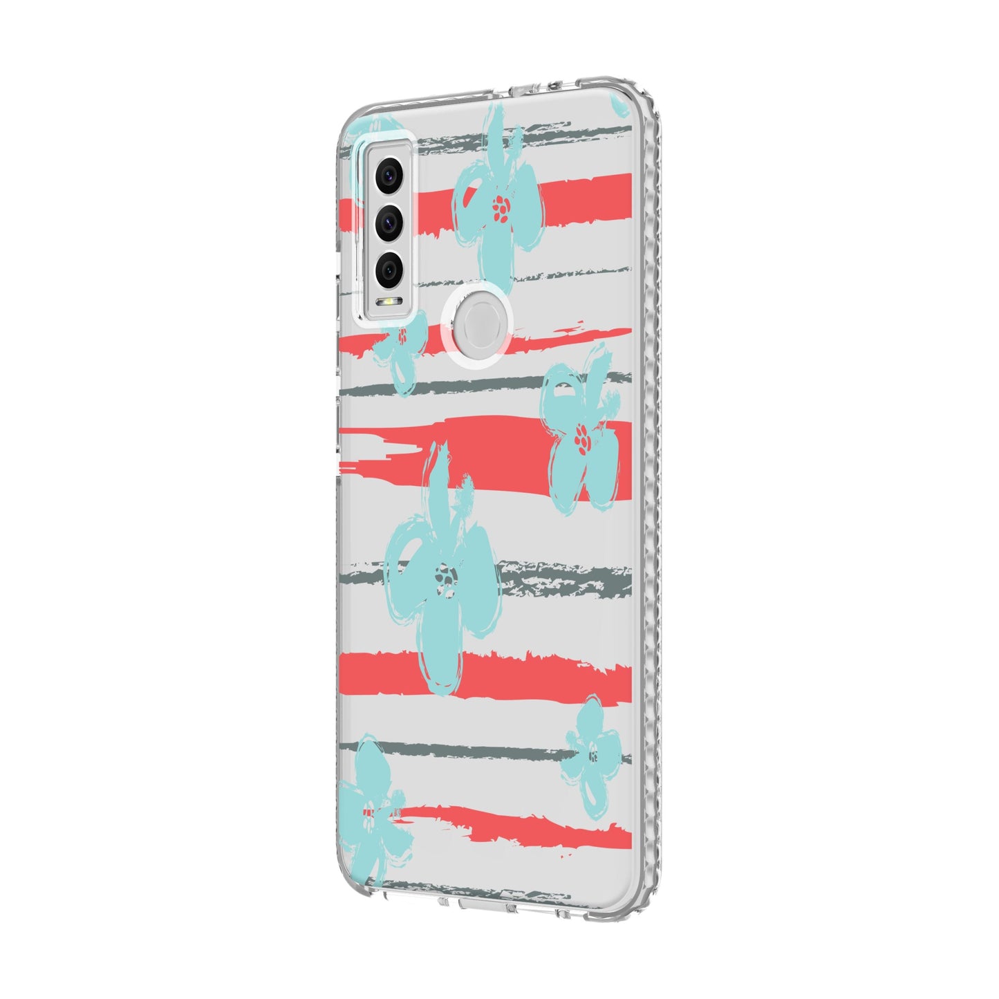 CRICKET OVATION 3 PUREGEAR FASHION SERIES CASE - DESIGN 4 TEAL FLOWERS (1105323)