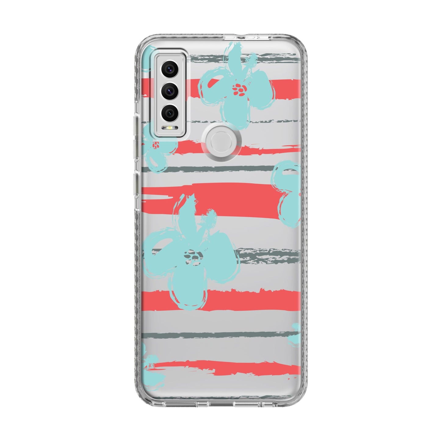 CRICKET OVATION 3 PUREGEAR FASHION SERIES CASE - DESIGN 4 TEAL FLOWERS (1105323)