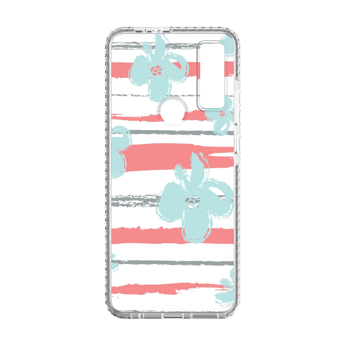 CRICKET OVATION 3 PUREGEAR FASHION SERIES CASE - DESIGN 4 TEAL FLOWERS (1105323)