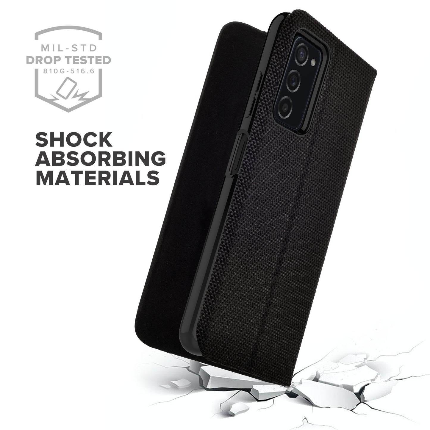 SAMSUNG GALAXY A03S PUREGEAR WALLET SERIES CASE - BLACK (1103460)
