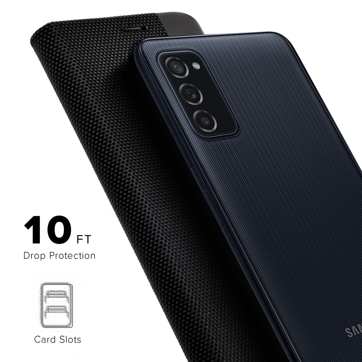 SAMSUNG GALAXY A03S PUREGEAR WALLET SERIES CASE - BLACK (1103460)