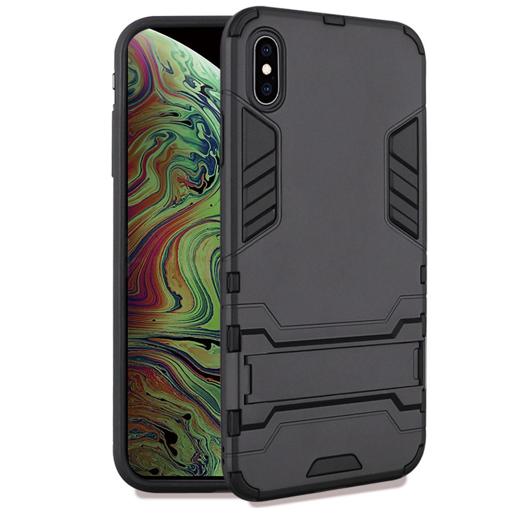 iPhone XS Max Dynamite Shockproof Kickstand Hybrid - Black (950)