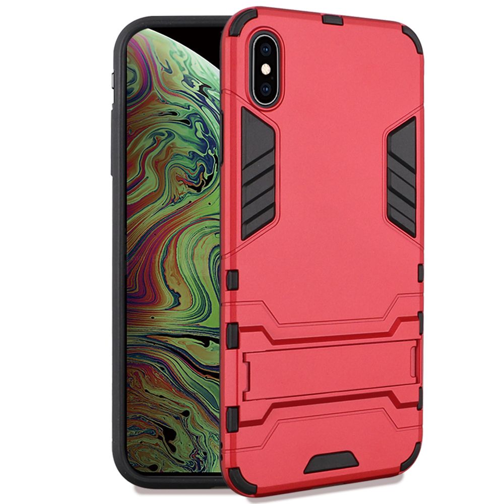 iPhone XS Max Dynamite Shockproof Kickstand Hybrid - Red (952)