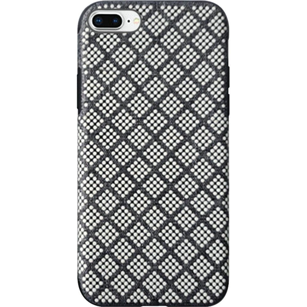 iPhone 8 Plus/7 Plus Premium Series Light Thin TPU Case with Raised Dots - Black (4743)