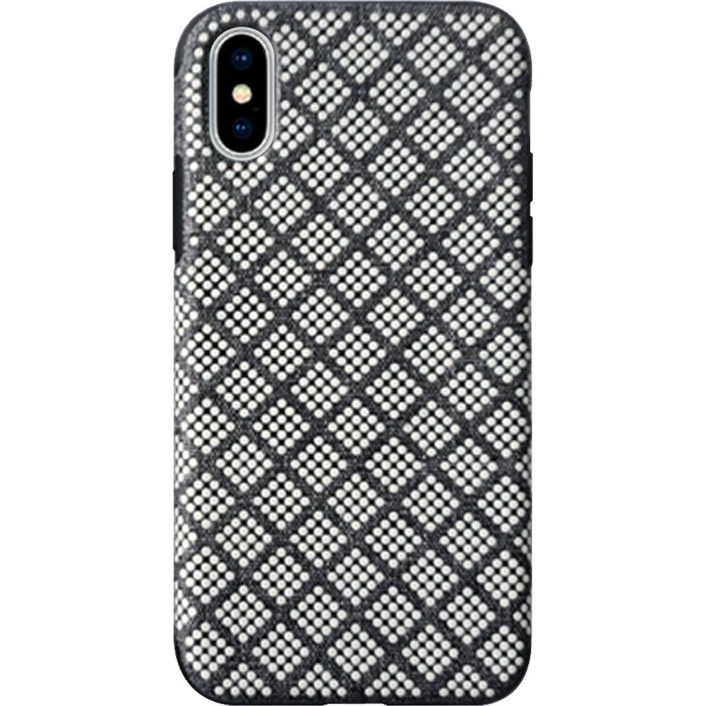iPhone XS Max Premium Series Light Thin TPU Case with Raised Dots - Black (946)