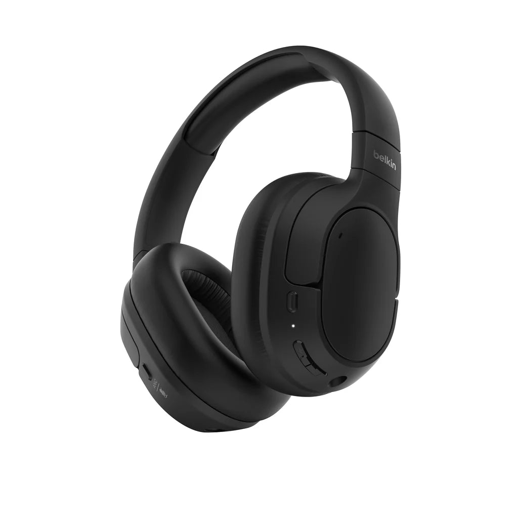 Belkin Isolate Over-Ear Anc Headphones - Black ( 1108078) (MSRP $79.99)