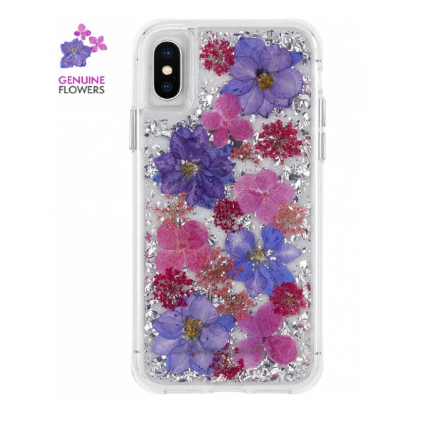 iPhone Xs Max Genuine Flower Case Purple (1709)