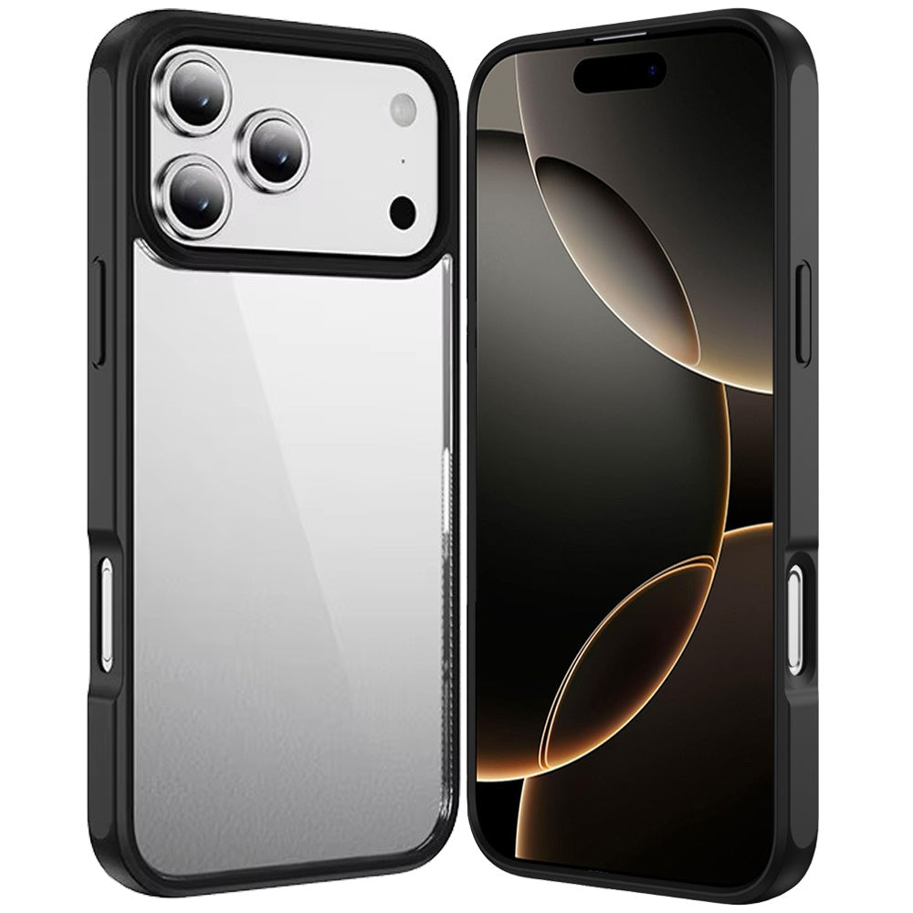 iPhone 17 Pro Max HQ Transparent Thick 2.0mm Hybrid Case - Black ( 1107746) (MSRP $49.99)
