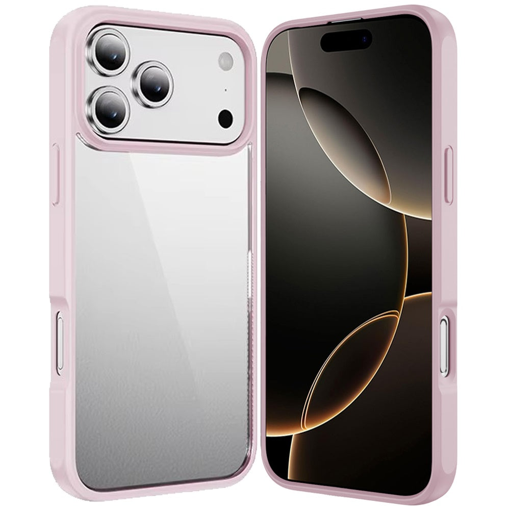 iPhone 17 Pro Max HQ Transparent Thick 2.0mm Hybrid Case - Pink ( 1103381) (MSRP $39.99)