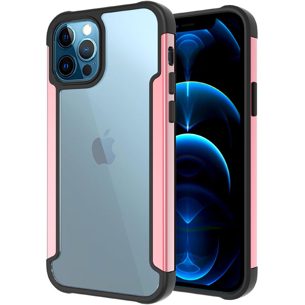 Apple iPhone 13 Pro 6.1 Aluminium Alloy Transparent PC TPU Slick Hybrid - Rose Gold (1102162)