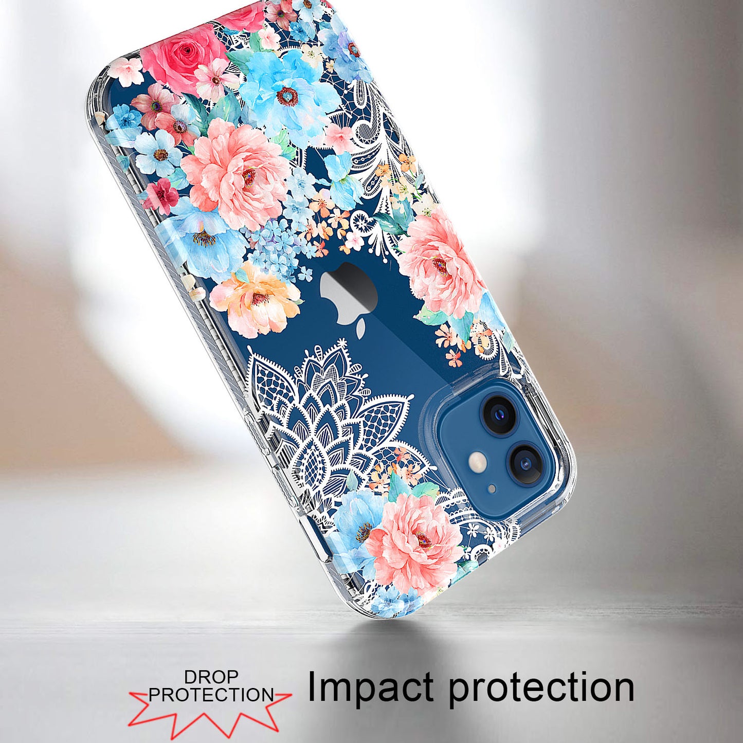 Apple iPhone XR BLOOM 2.5mm Floral Glitter TPU Design Case Cover - I (1102727)