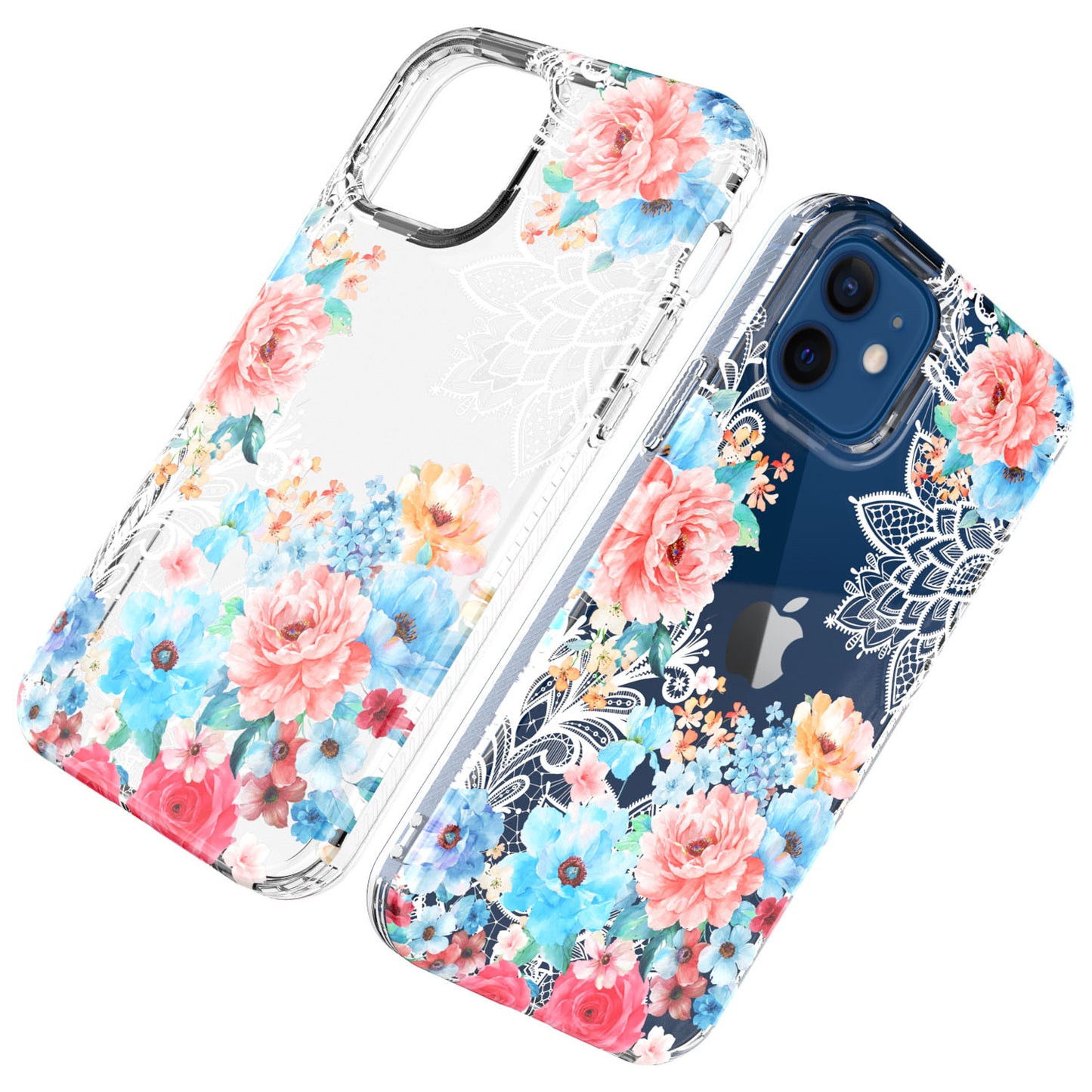 Apple iPhone XR BLOOM 2.5mm Floral Glitter TPU Design Case Cover - I (1102727)