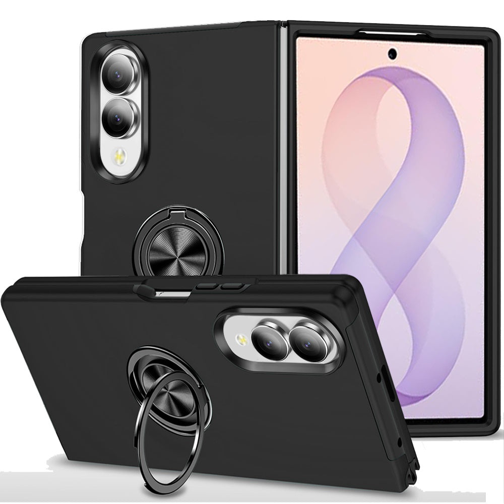 Samsung Z Fold 8 CHIEF Oil Painted Magnetic Ring Stand Hybrid Case Cover - Black (1108238) (MSRP $49.99)