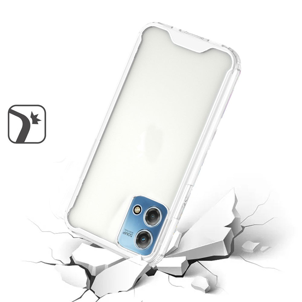 Motorola G Stylus 5G 2023 Colored Shockproof Transparent Hard PC TPU Hybrid Case Cover - Clear/Clear (1105747)