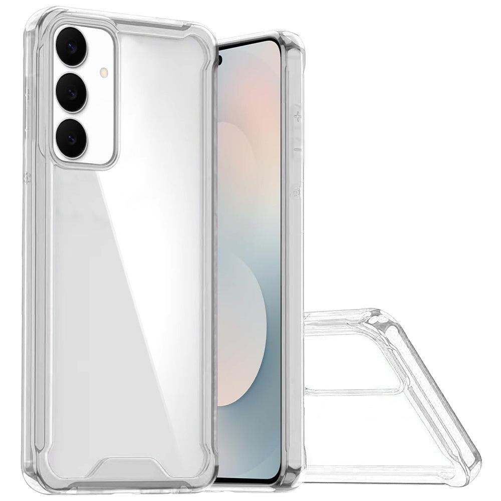 Samsung s26 Colored Shockproof Transparent Hard PC TPU Hybrid Case Cover - Clear/Clear ( 1107667) (MSRP $39.99)